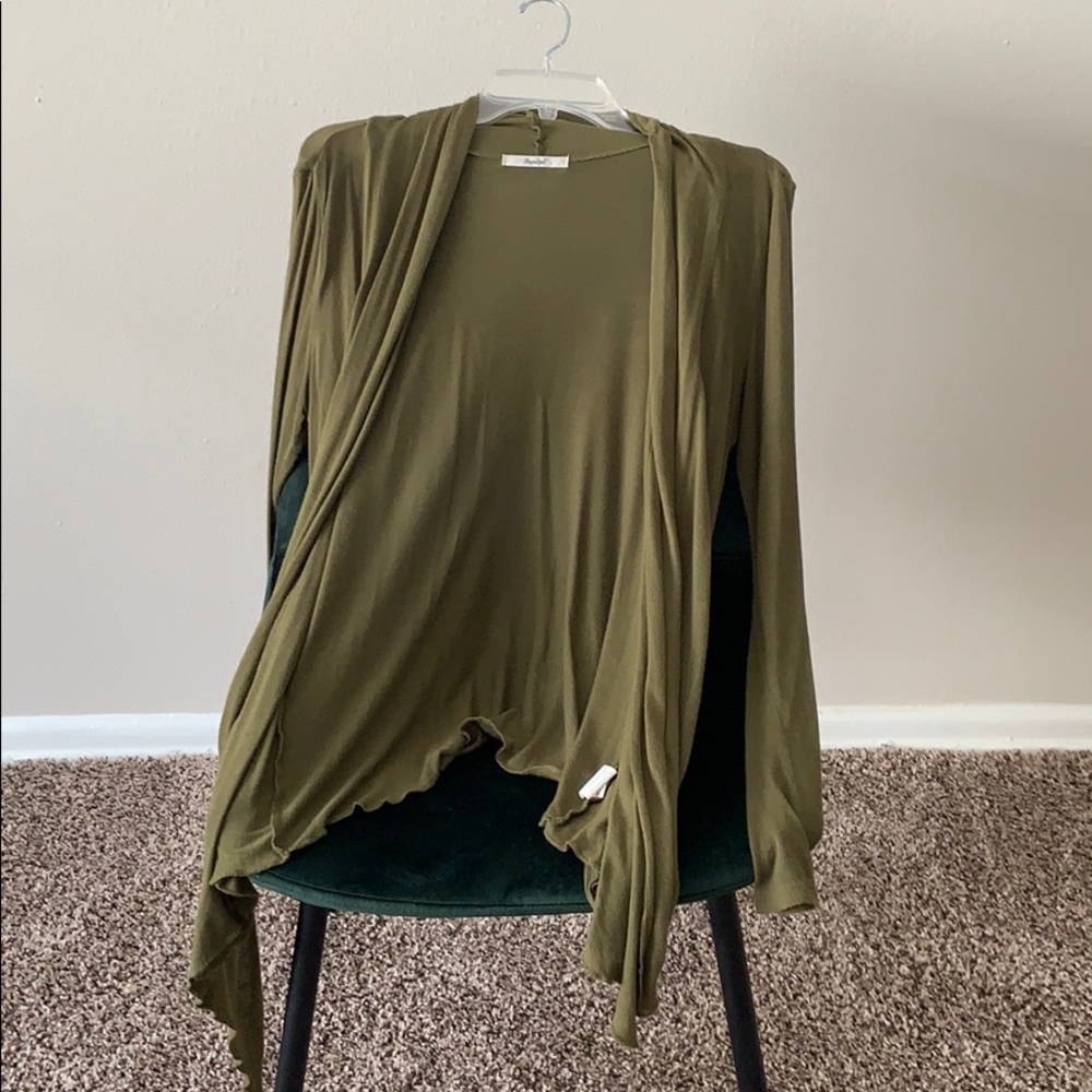 COPY - Olive green cardigan